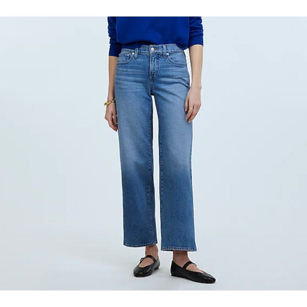 NWT MADEWELL The Perfect Vintage Mid-Rise Wide-Leg Jean 33